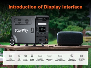 Estación UPS Portátil de 3600W 3840Wh, Batería de Respaldo LiFePO4 de 220V, Carga Rápida, Generador <span class=keywords><strong>Solar</strong></span> MPPT, Carga para Automóviles, Almacén en EE. UU./UE - Product Image 5