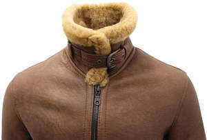 Chaqueta de Cuero Genuino Suave para Hombre, Transpirable, de Secado Rápido, con Cuello Alto, Informal, de Invierno, con Cierre Completo, Corte Regular, Prenda Exterior Premium - Product Image 5