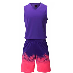 Professional Lightweight Breathable Plus Size Quick-Dry Polyester Basketball Uniform Set Adult - Product Image 4