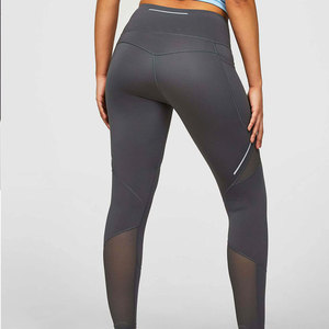 Leggings de Yoga de Cintura Alta, Sólidos, Largos, de Spandex/Nylon, Elásticos en Cuatro Direcciones, Cintura Elástica Transpirable, 220g, Pantalones para Mujer - Product Image 4