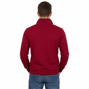 <b>Men</b> Custom Color Quarter Zip <b>Pullover</b> Sweater Stylish Comfortable Warm Casual Sweater Comfortable Daily Wear Sweater <b>For</b> <b>Men</b> - Product Image 2