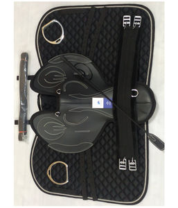 Matériaux de qualité, selle d'entraînement synthétique durable pour chevaux, ensemble complet, selle de course BLUHORSE pour l'entraînement et la compétition - Product Image 2