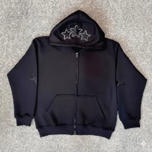 เสื้อฮู้ดดี้คุณภาพสูง ไซส์ใหญ่ ระบายอากาศได้ดี สำหรับผู้ชาย ผ้าคอตตอนผสม สไตล์สตรีทแวร์ สีพื้น พร้อมดีไซน์แบบกำหนดเองได้ - Product Image 5