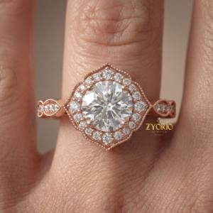 แหวนเพชรคลาสสิก VS เพชรเพาะเลี้ยงในห้องปฏิบัติการ ประดับเพชรเม็ดเล็ก ชุบทอง สำหรับงานแต่งงาน งานเลี้ยง งานมงคลสมรส เครื่องประดับทันสมัย สวยสง่า - Product Image 4