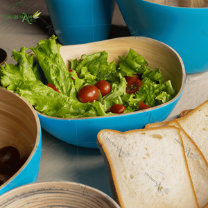 Tazón de Ensalada de Bambú Ecológico, Hecho a Mano y Personalizado, con Diseño Clásico para Fiestas, Gran Capacidad, Vietnam - Product Image 5
