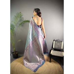 Ishita Dharmavaram Soft Silk <b>Saree</b>-Traditional Handwoven <b>Saree</b> - Product Image 2