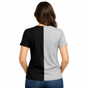 Camiseta de Verano Informal de Algodón de Corte Regular para Mujer, de Alta Calidad, Sólida, Suave, Transpirable, de Secado Rápido, de Manga Corta, para Uso Diario - Product Image 2