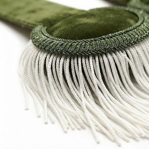 Épaulettes décoratives à franges avec broderie dorée pour uniformes, cérémonies, défilés et spectacles - Product Image 5