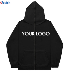 Sudadera con Capucha y Cremallera Completa con Logotipo Personalizado, Ropa Deportiva Unisex Personalizada, Cómoda y Moderna, Transpirable - Product Image 1