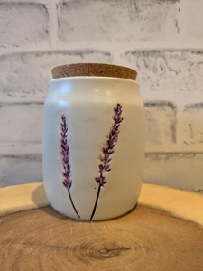 Boîte de rangement à motif de feuilles botaniques, couvercle hermétique en liège, étanchéité à l'humidité, finition lisse, organisateur de cuisine élégant - Product Image 2