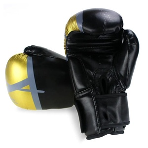 Guantes de boxeo de cuero puro con logotipo personalizado de alta calidad a precio mayorista RTS, guantes profesionales para entrenamiento y sparring AS-BG-4767 - Product Image 3