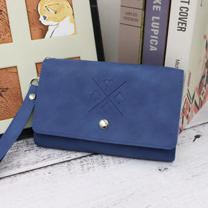 Étui à cartes professionnel personnalisable en cuir PU avec logo en relief et fermeture éclair – Porte-cartes personnalisé - Product Image 3