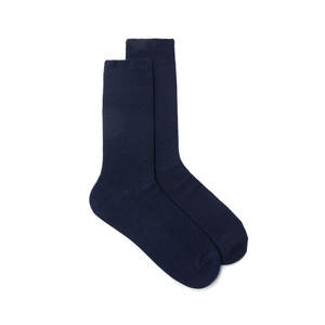 Chaussettes pour hommes en coton uni de qualité supérieure, personnalisées, tissu en spandex/nylon, imprimées numériquement, antibactériennes, chaussettes décontractées - Product Image 1