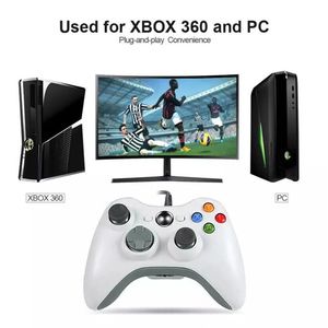ตัวควบคุมแบบมีสาย USB สำหรับพีซีสำหรับ360 Xbox Windows 7 8 10 11 Gamepad-จอยสติ๊กและเกม - Product Image 6