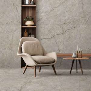 Carreaux de sol en porcelaine naturelle mate Jordan, texture pierre, antidérapants, pour murs intérieurs, salon, design minimaliste - Product Image 1