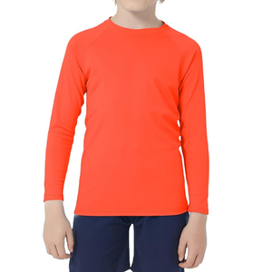 Custom Sublimation <b>Printed</b> Compression Shirts for Adults Kids Breathable Spandex Material UV Protection for <b>Surfing</b> Rash Guard - Product Image 3