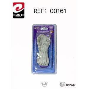 Cable Telefónico de 10 Metros (CABLE DE TELEFONO) para Teléfonos de Puerta, Cable de Alta Calidad para Uso en el Hogar y la Oficina - Product Image 1