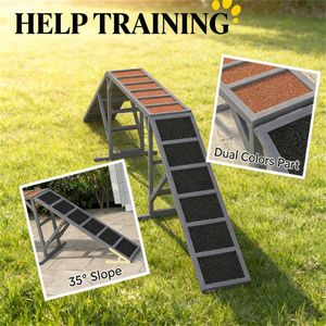 Rampe d'entraînement d'agilité pour chiens gris pour l'entraînement sur piste - Product Image 3