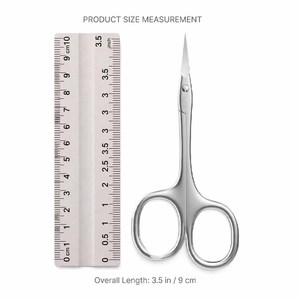 Ciseaux à cuticules de haute qualité de 3,5 pouces en acier inoxydable, ciseaux à cuticules professionnels à pointe extra fine pour manucure et pédicure - Product Image 3