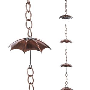 Chaîne de pluie décorative d'extérieur en métal, remplacement de gouttière, pour jardin, taille, forme et couleur personnalisables - Product Image 2