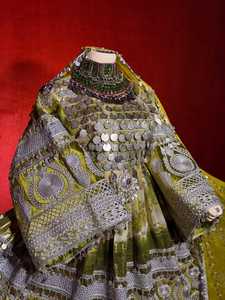 Nouvelle collection 2026 : Robe afghane pour femme, longueur genou, broderie riche, dentelle, fermeture éclair, avec gilet assorti pour homme - Product Image 3