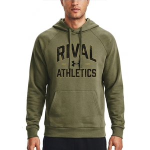 Sudadera con Capucha Extra Grande para Hombre, Color Sólido, Forro Polar, Informal, para Otoño, con Bolsillos, Corte Regular, Tejida - Product Image 1
