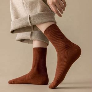 New Comfortable 100% Wool Breathable High Quality Black <b>White</b> Grey Brown Blue Purple Women Crew Dress <b>Socks</b> - Product Image 1