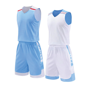 Personalized Customizable <b>Cheap</b> 100% Polyester Reversible Basketball Jersey Breathable Summer Plus Size Training Basketball - Product Image 4