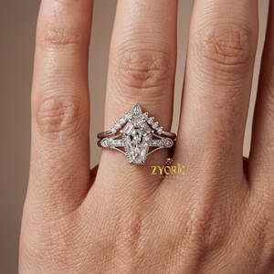 High Quality Art Deco Coffin Cut Lab Grown Diamond Engagement <b>Ring</b> Retro Inspired Trendy <b>Statement</b> <b>Ring</b> for Bride Proposal Party - Product Image 3