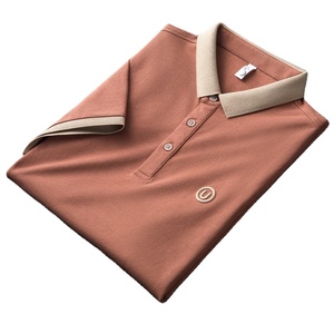 T-shirts polo homme en coton doux haute pureté personnalisés polos anti-rides sur la taille des hommes pour le personnel avec logo - Product Image 5