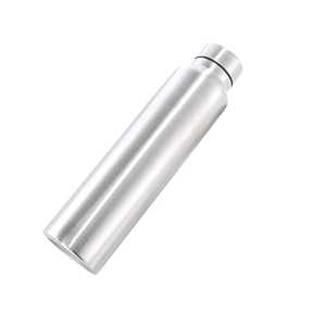 Durable Wide Body Brushed Stainless Steel Water Bottle Industrial Metal <b>Flask</b> Leakproof Reusable Sports Canteen for Camping - Product Image 4