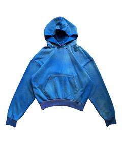 Vente en gros de pull à capuche lourd vieilli Stone Washed Pullover Cropped Hoodie Men 100% Cotton Boxy Style Basics - Product Image 1