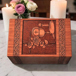 Custom Engraved Wooden Resin Urn <b>Box</b>: <b>Pet</b>/Human <b>Memorial</b> Keepsake urn <b>Memorial</b> Keepsake by AYAANS - Product Image 4