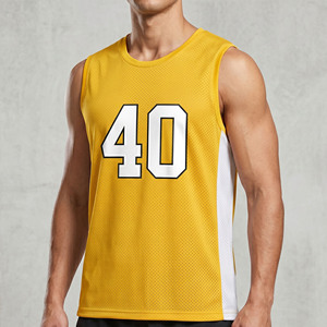 Camiseta de Lacrosse de Malla para Hombre, Fabricada con Sublimación, sin Mangas - Product Image 1