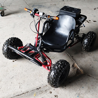 Kart électrique tout-terrain pas cher avec suspension à bras et démarrage électrique, type buggy, pour parcs d'attractions et divertissements