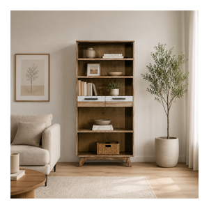 High Quality Wooden Bookcase Storage <b>Cabinet</b> With <b>Display</b> Shelves For Home Office Living Room Customized Furniture - Product Image 1