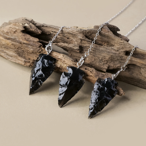 Meilleures ventes en gros : Pendule en pointe de flèche de cristal noir personnalisé, fait main et poli, artisanat en pierre semi-précieuse pour la méditation Feng Shui - Product Image 4