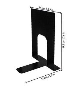 Sujetalibros Metálicos Premium en Forma de U para Libros Pesados y Organización Moderna de Estanterías de Oficina, Centro de Almacenamiento Decorativo - Product Image 2