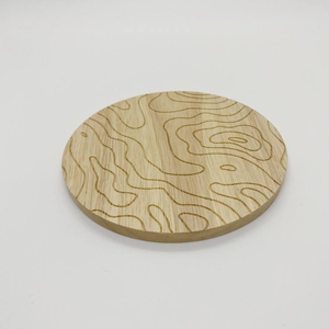 Sous-verres en bois massif naturel personnalisés, de haute qualité, lisses, pour ponçage et revêtement, vente en gros, directement de l'usine - Product Image 3