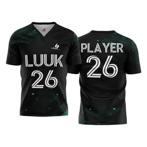 Ensemble de maillots de football personnalisés de qualité supérieure, extensibles dans quatre directions, kit d'entraînement pour équipes de football, faible MOQ, maillots pour clubs - Product Image 4