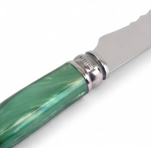Service de couverts vert antique avec poignées pour dîners vintage, mariages, fêtes, cuisine à domicile, restaurants et traiteurs - Product Image 2