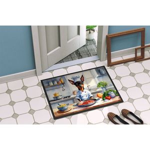 Miniature Pinscher Chef Doormat New 18H X 27W <b>Indoor</b> Outdoor Non-Slip Rugs with Low Pile Washable Front <b>Door</b> <b>Mat</b> for Entryway - Product Image 4