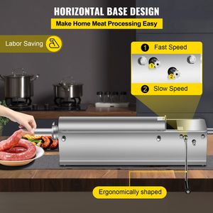 Insaccatrice Manuale a Doppia Velocità 7L/15LBS Orizzontale in Acciaio Inox 304 per Alimenti, Usata - Product Image 4