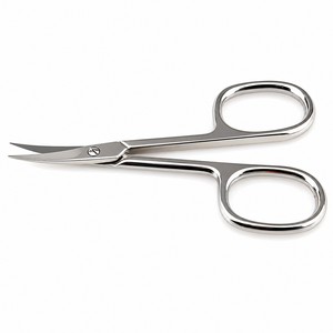 Stainless Steel Manicure <b>Nail</b> Care <b>Scissor</b> Straight Curved Blade Super Shiny Mirror Finish Customized Logo - Product Image 2