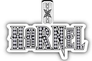 Pendentif Breloque Hip-Hop en Argent 925 Plaqué Rhodium avec Moissanite Ronde Taille Brillant pour Hommes, Idéal pour les Occasions Festives - Product Image 3