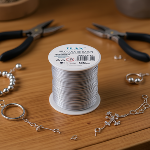 Hilo Cola Raton 1.5mm 50M Plata - Product Image 2