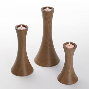New wooden candle holder set of 3 handmade <b>tea</b> light <b>stand</b> top premium home decor here - Product Image 1
