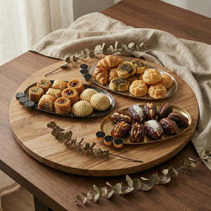 Luxury Oval Metal <b>Serving</b> Tray Gold Silver Gunmetal Decorative Handmade Durable Eco-Friendly <b>Buffet</b> <b>Platter</b> for Hotel Restaurant - Product Image 4