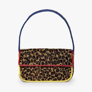 Nuevo Bolso de Hombro con Bordado Completo de Cuentas y Ribete de Contraste Colorido para Mujer, Bolsos de Fiesta de Noche de Moda Premium en India - Product Image 1