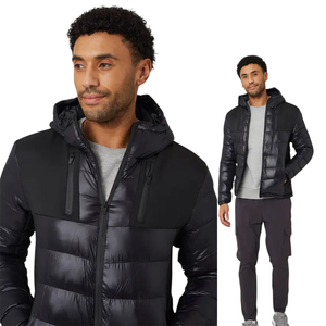 Hot Sale Quilted Puffer <b>Jacket</b> Mens USA Size Streetwear Clothing <b>Padded</b> Winter Coat Manufacturer Custom Printing Private Label - Product Image 4